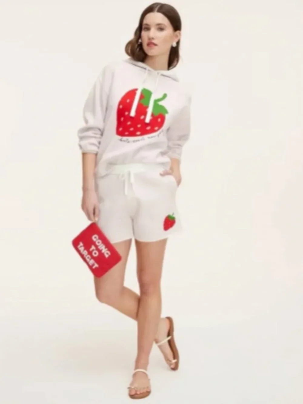 NWT Kate Spade x Target Strawberry Hooded Sweatshirt M - Picture 4 of 5